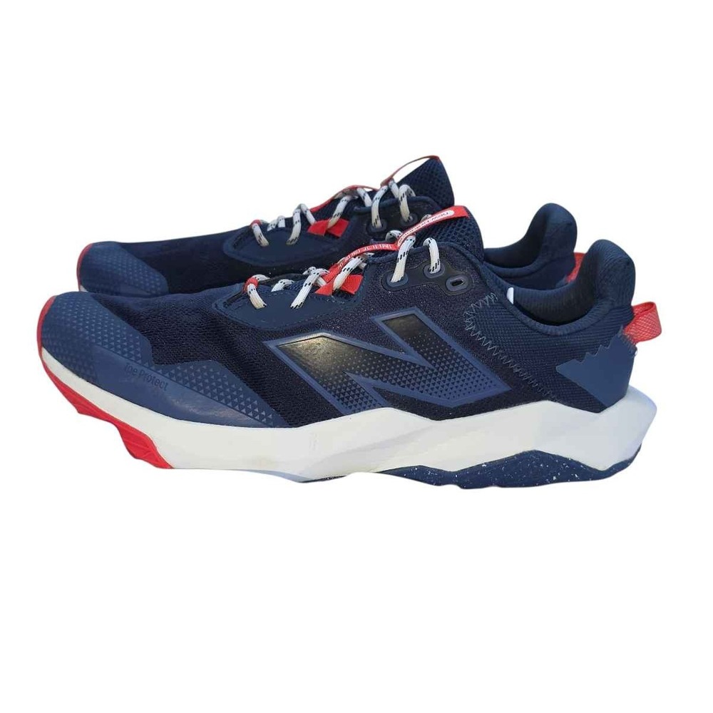 New Balance DynaSoft Nitrel v6 Men's Trail Runners Navy Red - Picture 7 of 9